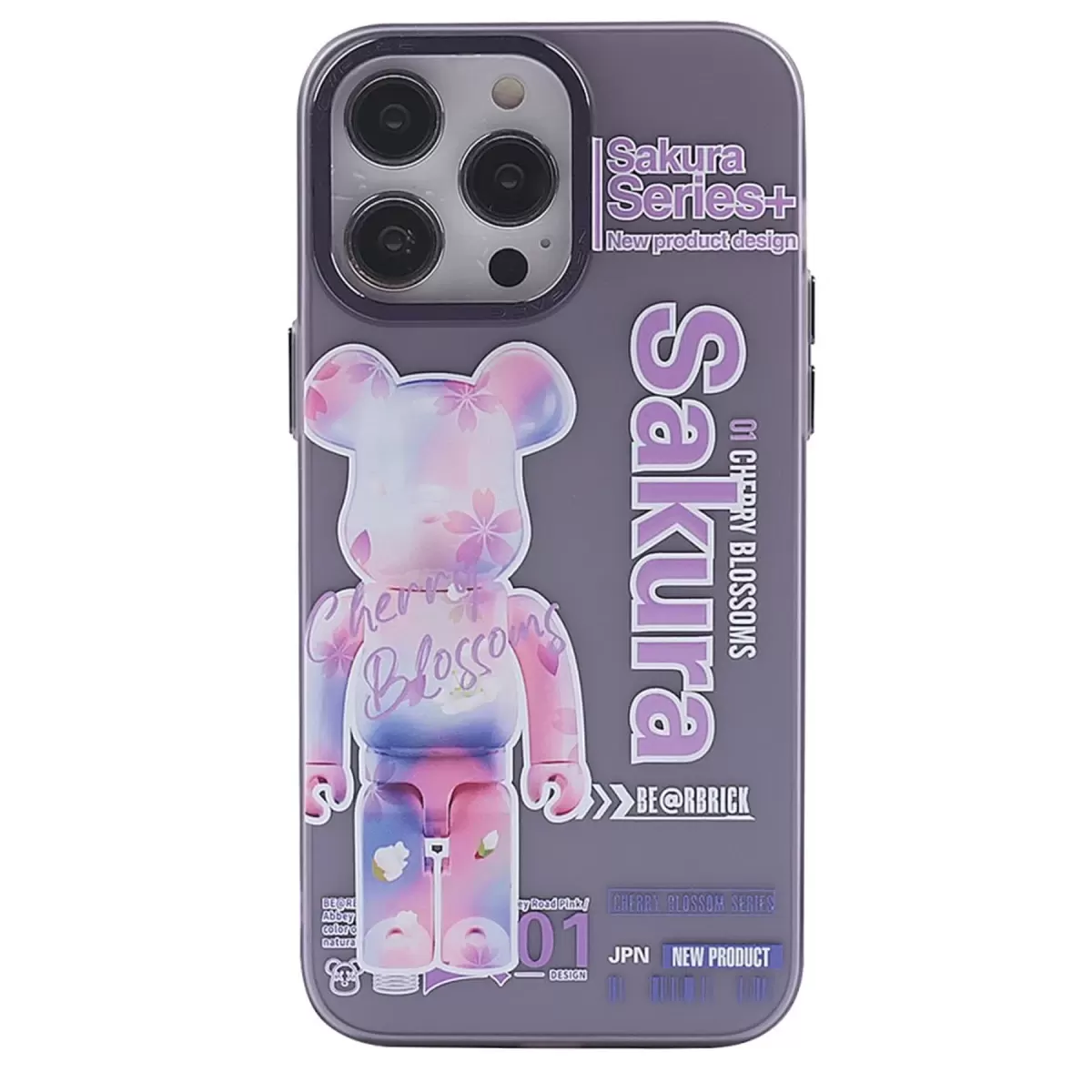 Newface Apple iPhone 14 Pro Max Kılıf Prada Desenli Kapak - Prada Mor - 1