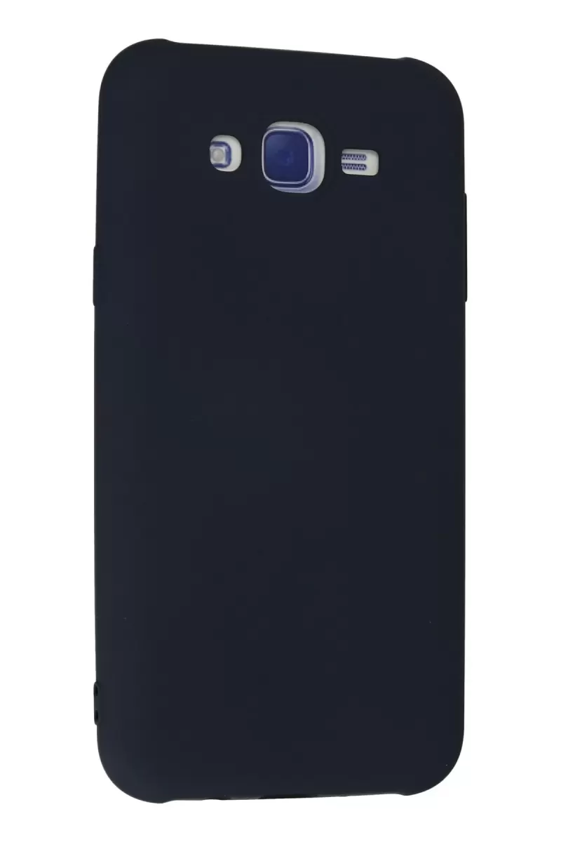 Newface Samsung Galaxy J7 Kılıf Nano içi Kadife Silikon - Lacivert