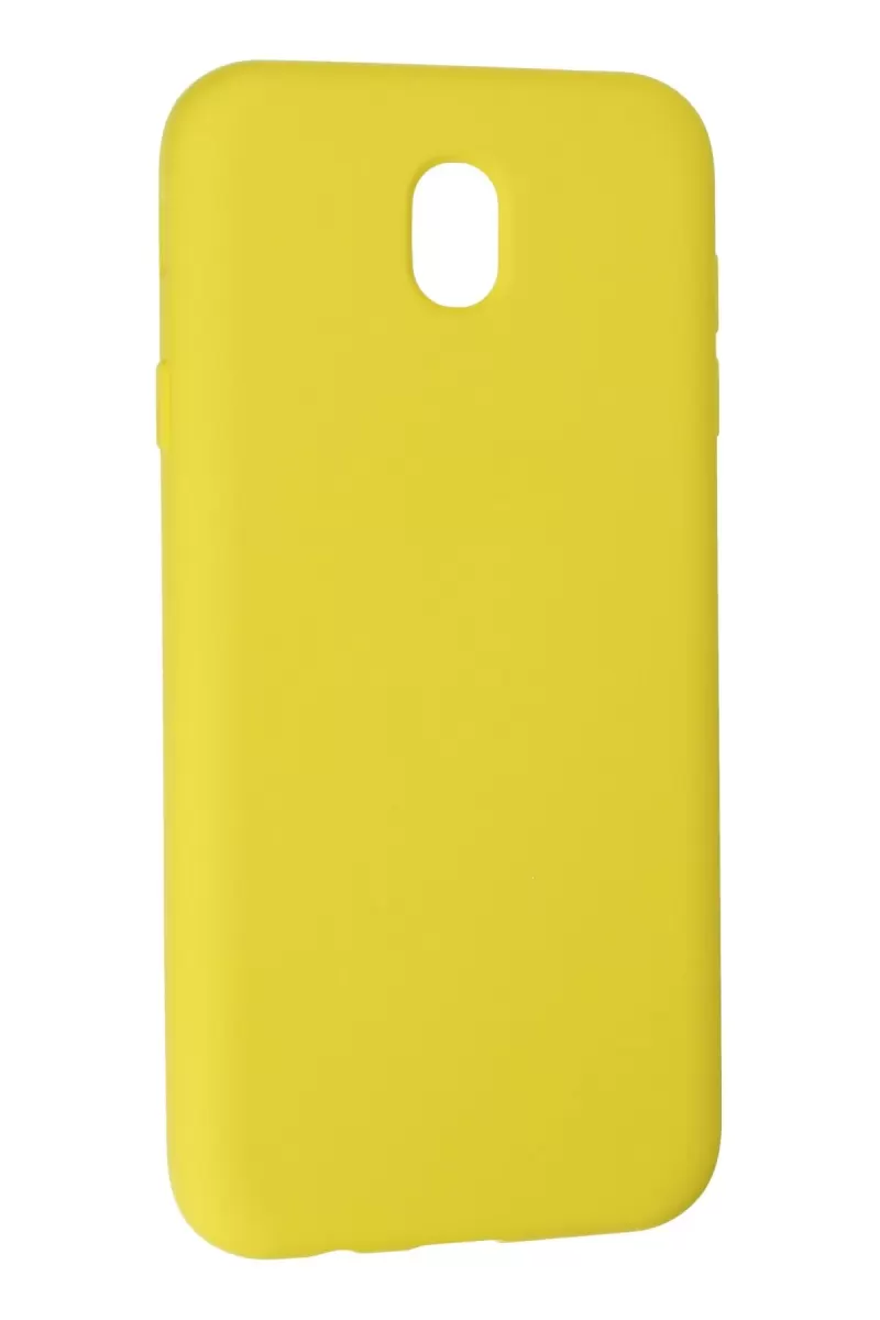 Newface Samsung Galaxy J7 Pro / J730 Kılıf Nano içi Kadife Silikon - Sarı