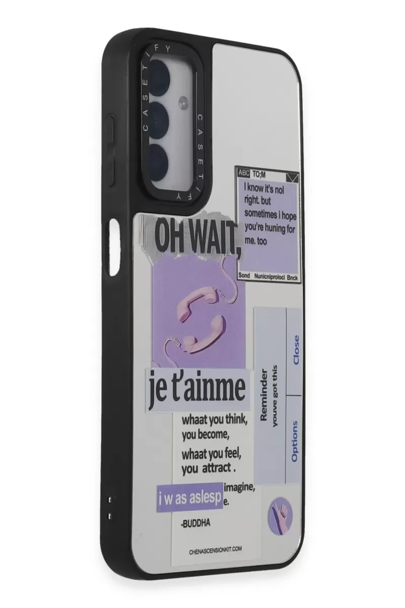 Newface Samsung Galaxy M14 5G Kılıf Mirror Desenli Kapak - Mirror - 4