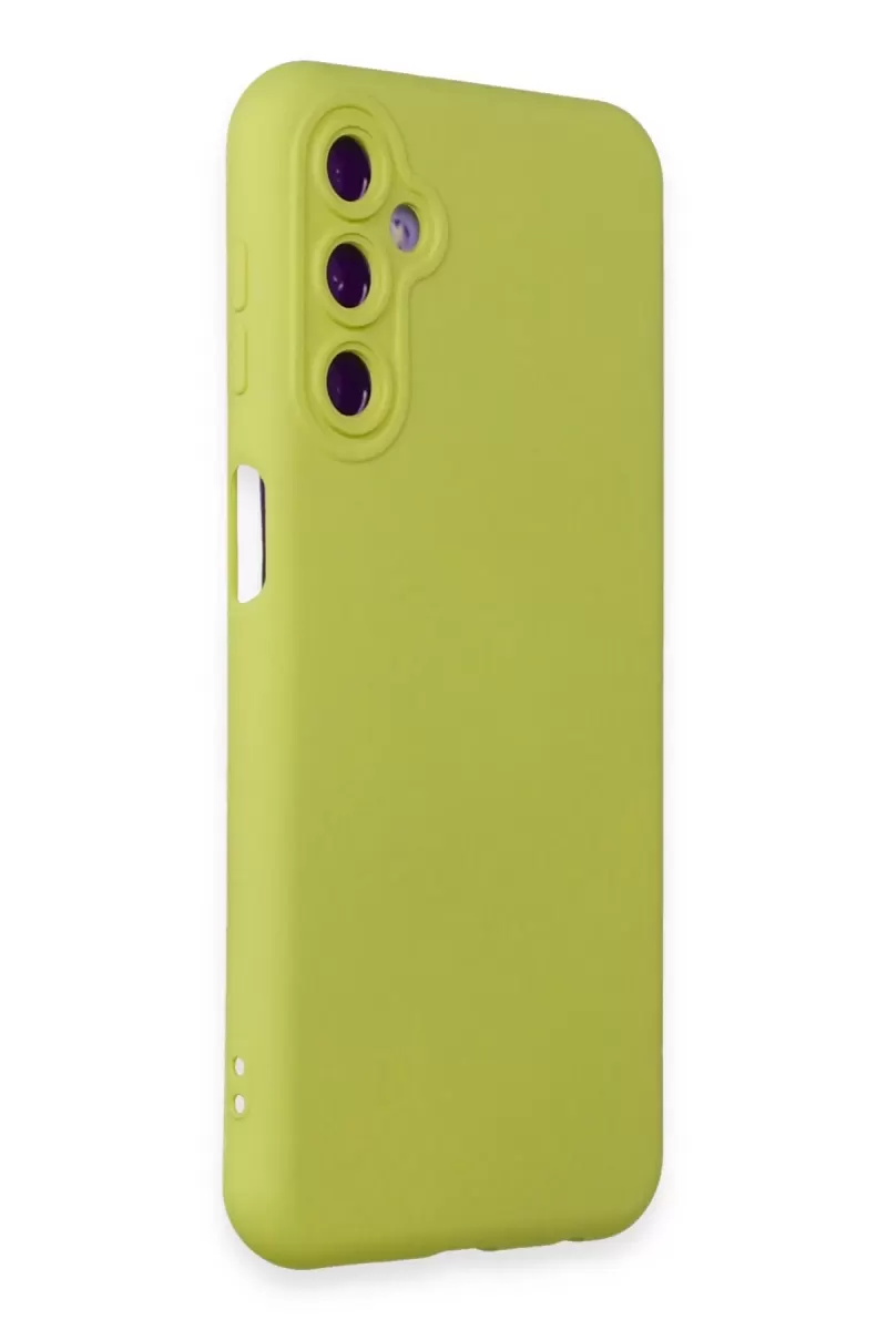 Newface Samsung Galaxy M34 5G Kılıf Nano içi Kadife Silikon - Sarı