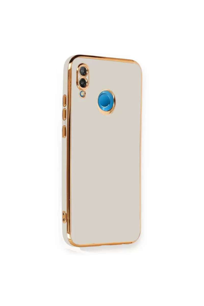 Newface Huawei P20 Lite Kılıf Volet Silikon - Beyaz