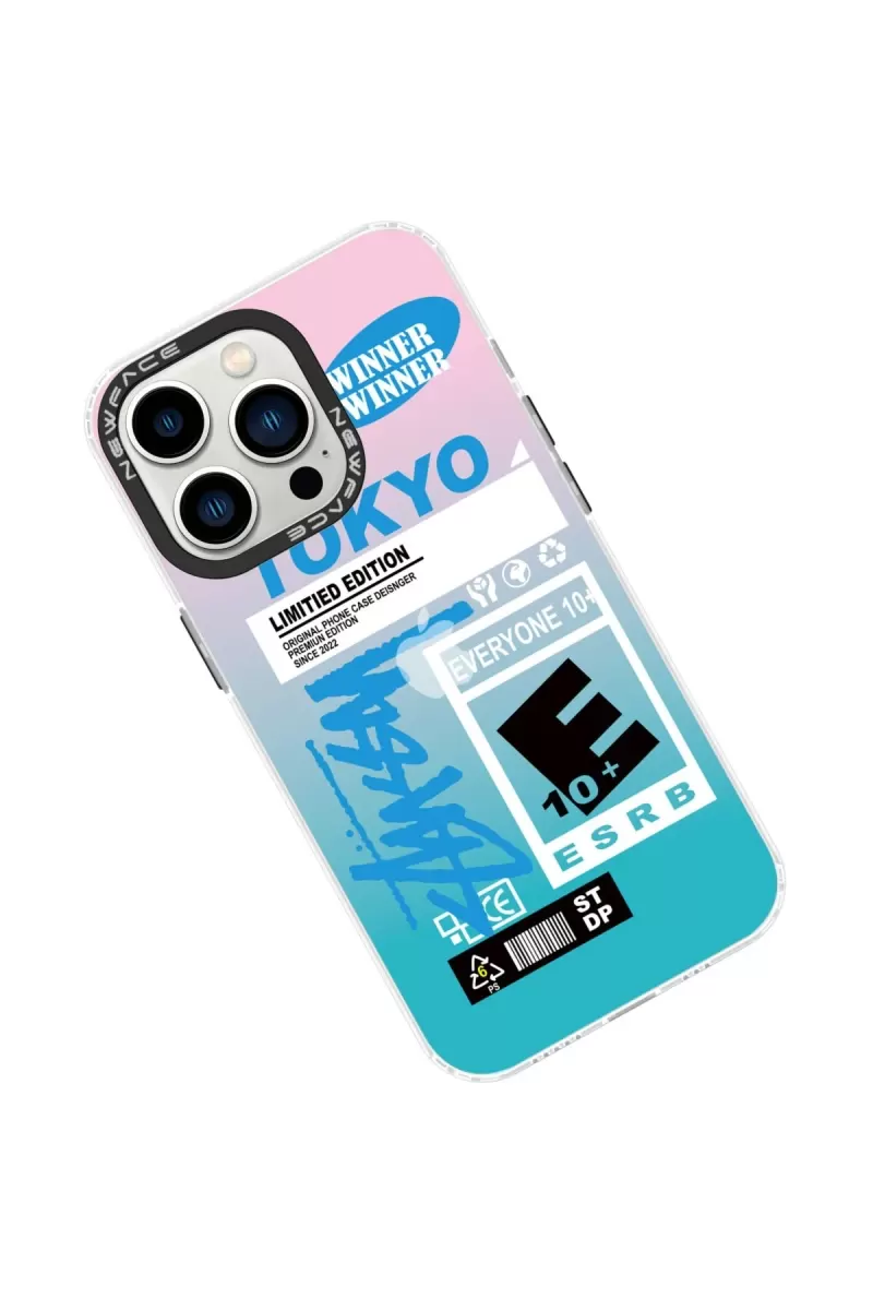 Newface Apple iPhone 14 Pro Max Kılıf Estoril Desenli Kapak - Estoril - 1