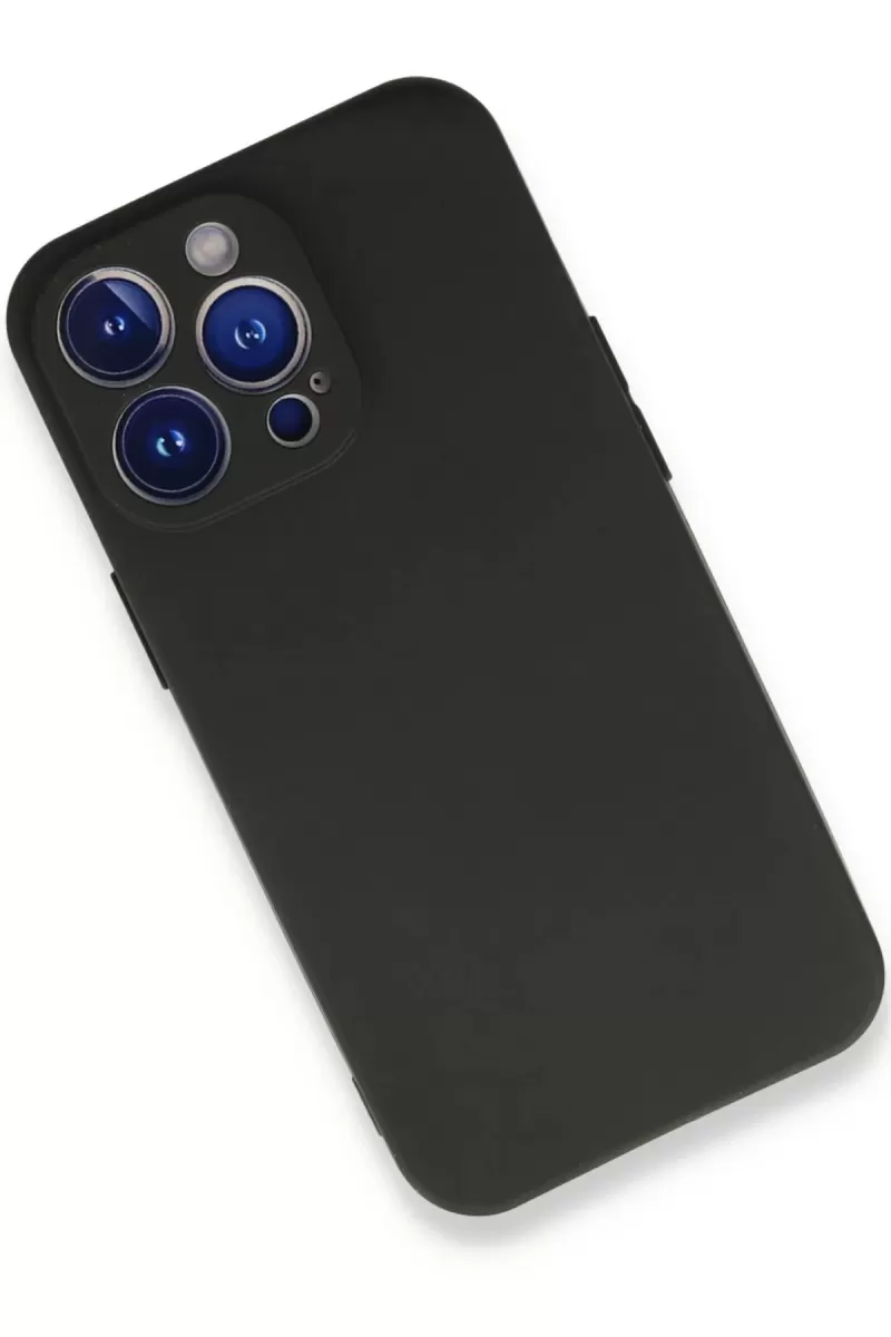 Newface Apple iPhone 13 Pro Max Kılıf First Silikon - Siyah