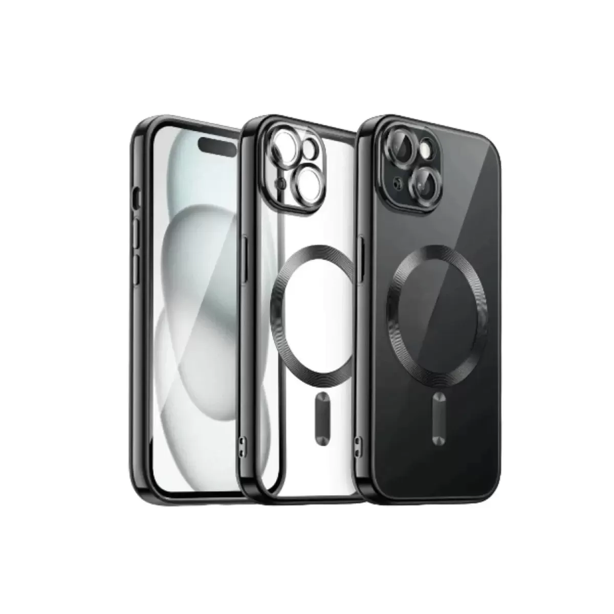 Newface Apple iPhone 13 Kılıf Kross Magneticsafe Kapak - Siyah