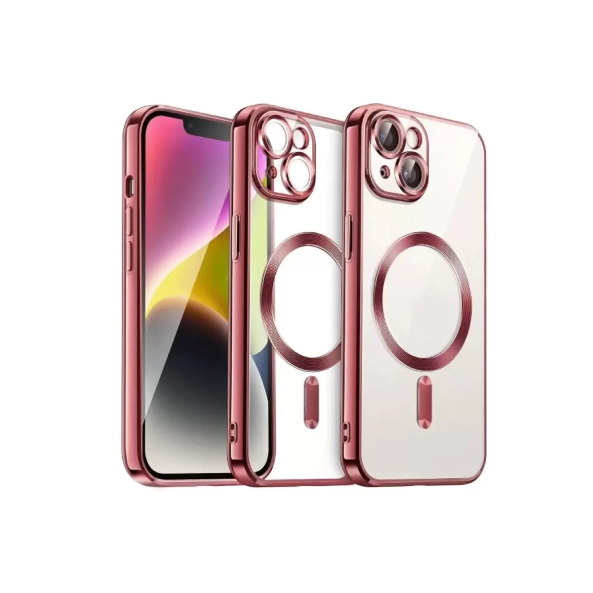 Newface Apple iPhone 13 Kılıf Kross Magneticsafe Kapak - Kırmızı