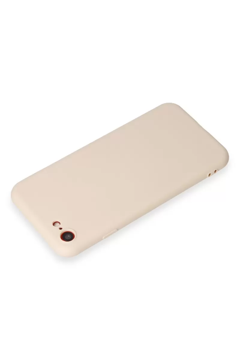 Newface Apple iPhone 7 Kılıf First Silikon - Krem