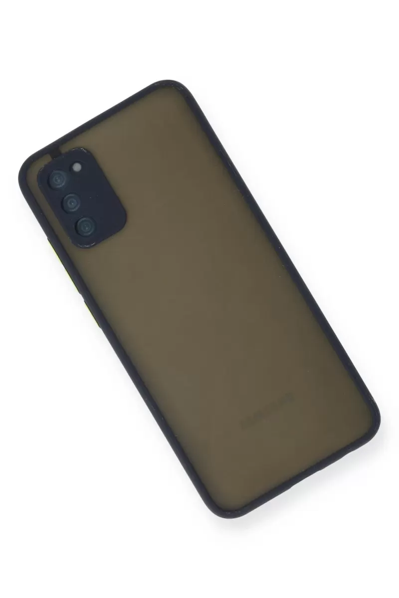 Newface Samsung Galaxy A03S Kılıf Montreal Silikon Kapak - Lacivert