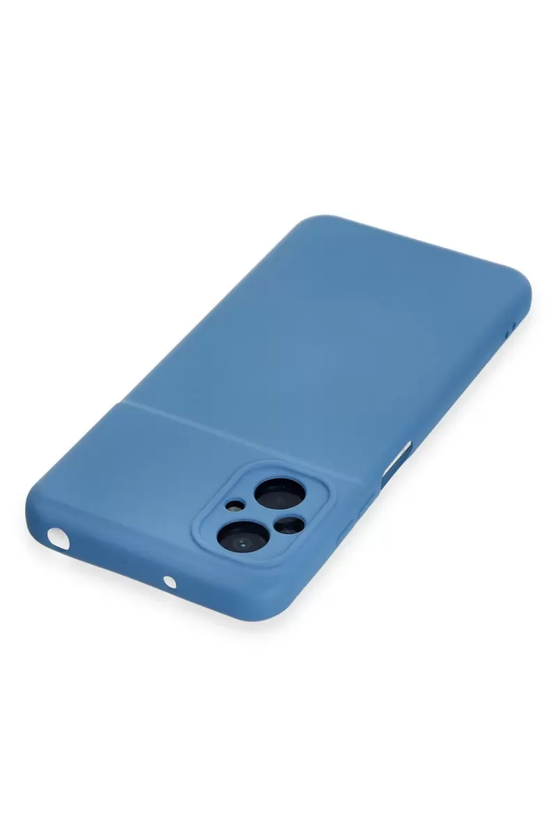 Newface Xiaomi Poco M5 Kılıf Nano içi Kadife Silikon - Mavi