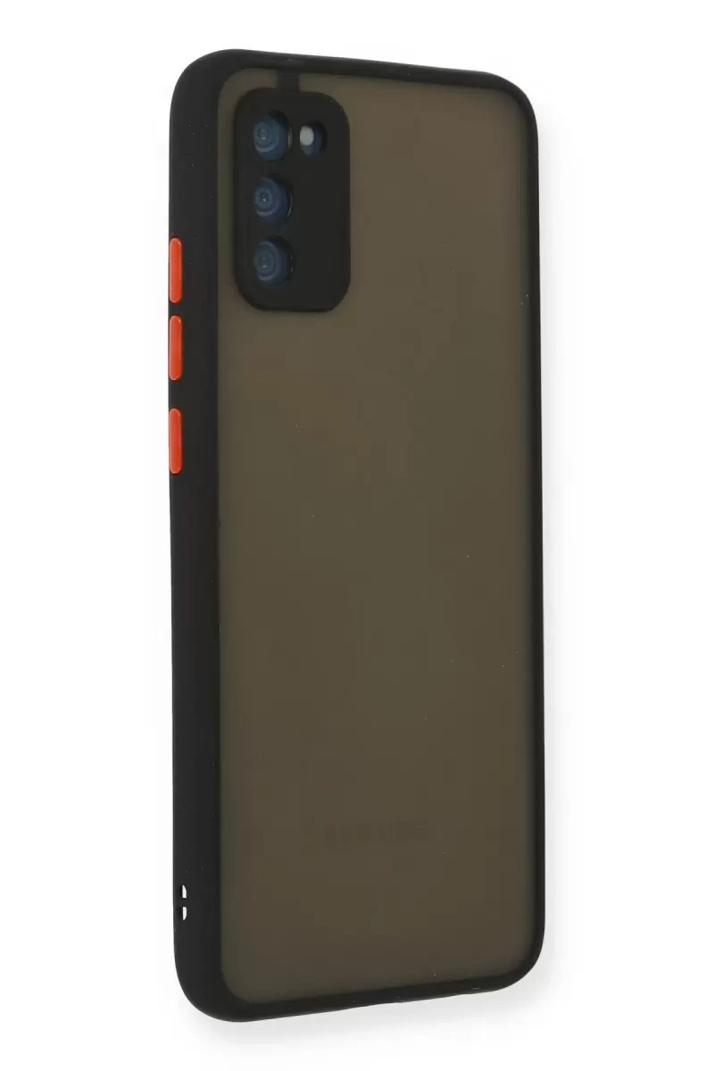 Newface Samsung Galaxy A03S Kılıf Montreal Silikon Kapak - Siyah
