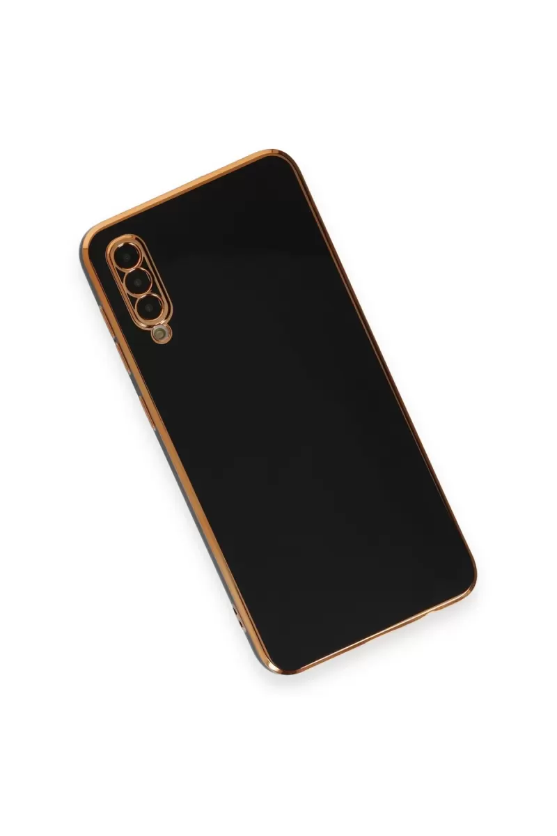 Newface Samsung Galaxy A50 Kılıf Volet Silikon - Siyah