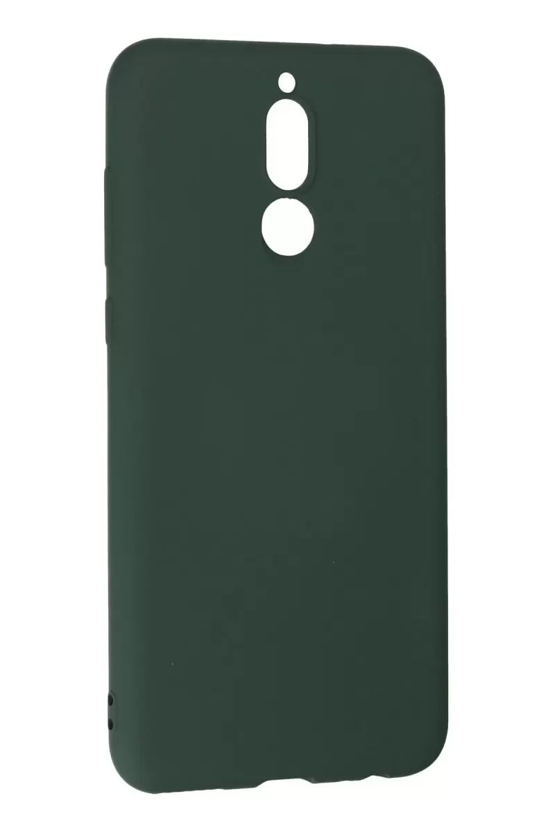 Newface Huawei Mate 10 Lite Kılıf Nano içi Kadife Silikon - Koyu Yeşil