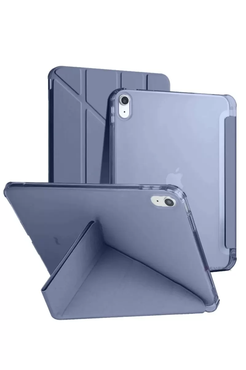 Newface Apple iPad 2022 10.9 (10.nesil) Kılıf Kalemlikli Mars Tablet Kılıfı - Lavender