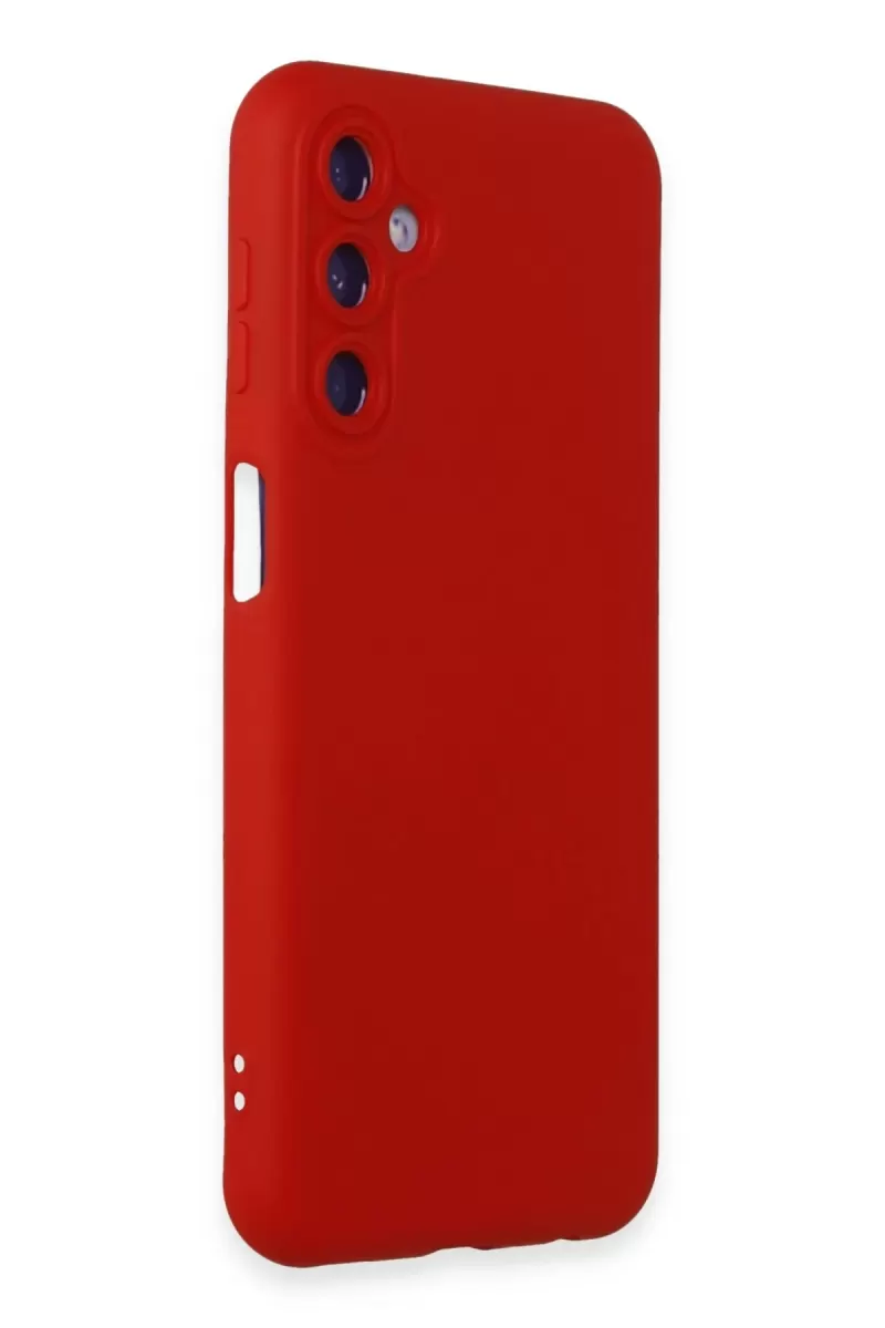 Newface Samsung Galaxy M14 5G Kılıf Nano içi Kadife Silikon - Kırmızı