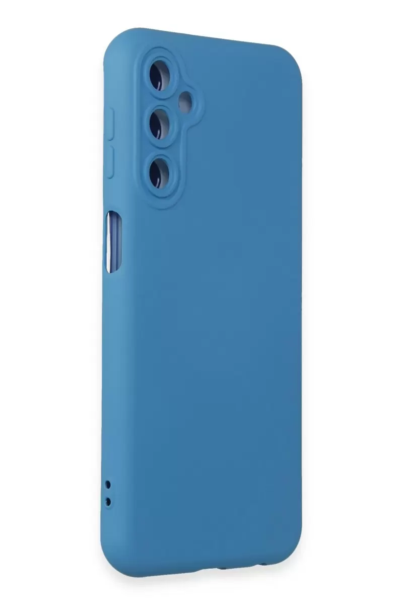 Newface Samsung Galaxy M14 5G Kılıf Nano içi Kadife Silikon - Mavi