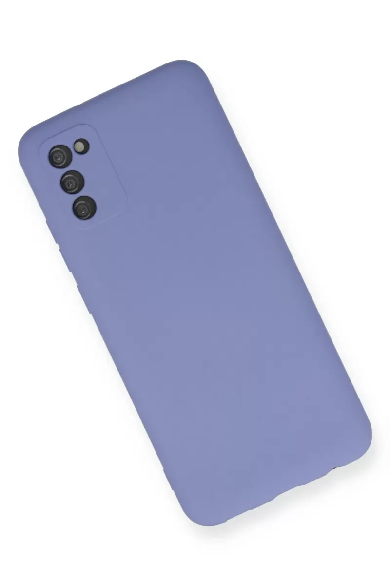 Newface Samsung Galaxy A03S Kılıf Nano içi Kadife Silikon - Lila