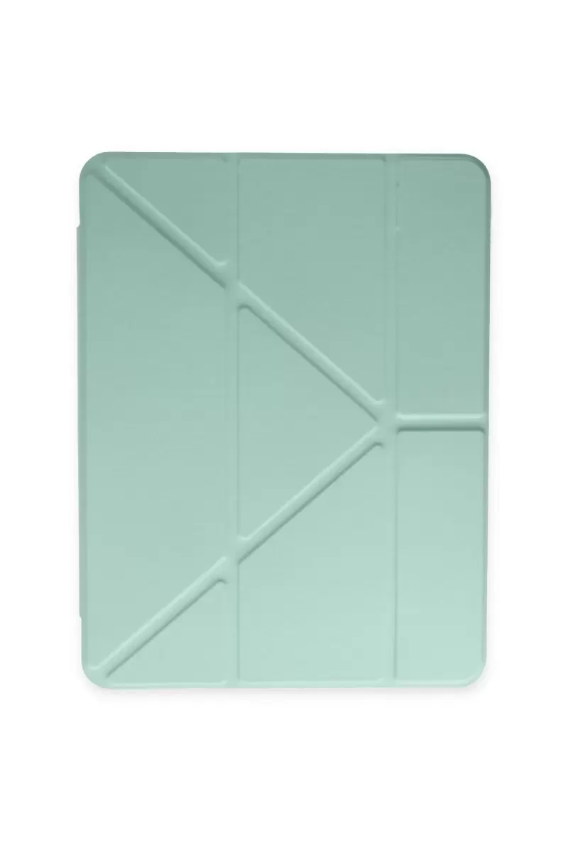 Newface Apple iPad 2022 10.9 (10.nesil) Kılıf Kalemlikli Mars Tablet Kılıfı - Açık Yeşil
