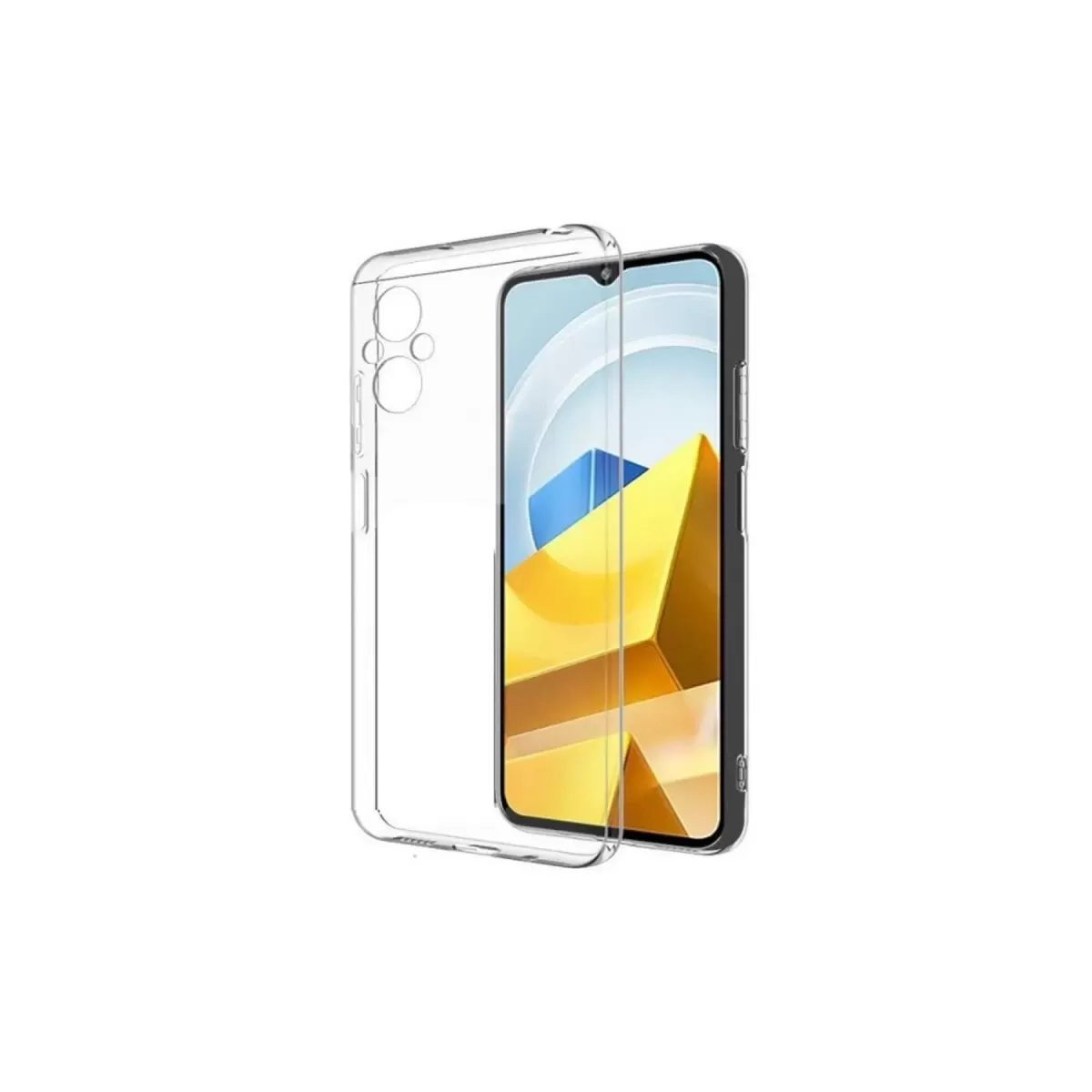 Newface Xiaomi Poco M5 Kılıf Lüx Şeffaf Silikon