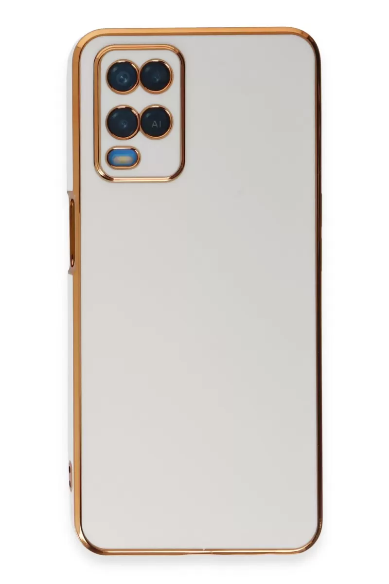 Newface Oppo A54 4G Kılıf Volet Silikon - Beyaz