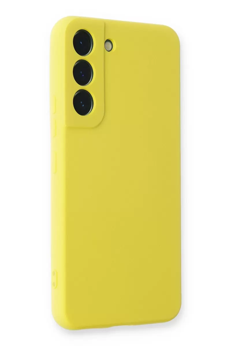 Newface Samsung Galaxy S23 Plus Kılıf Nano içi Kadife Silikon - Sarı
