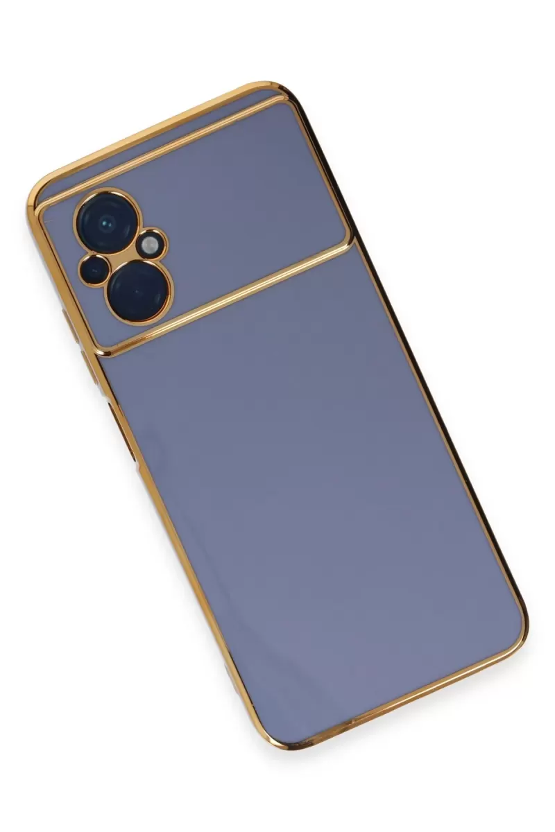 Newface Xiaomi Poco M5 Kılıf Volet Silikon - Mavi