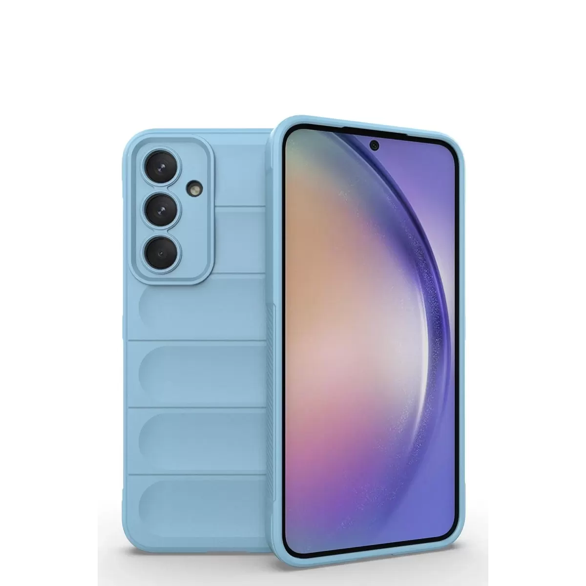 Newface Samsung Galaxy M14 5G Kılıf Optimum Silikon - Sky Blue