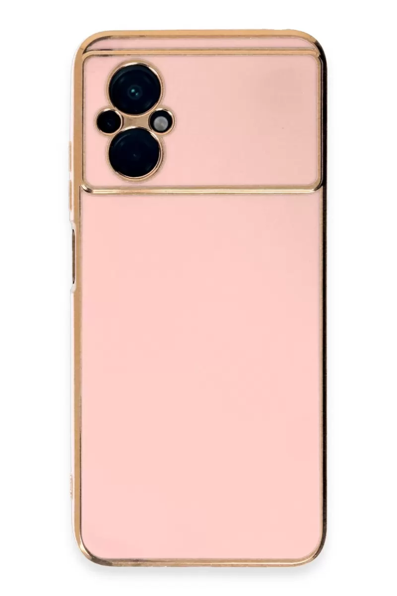 Newface Xiaomi Poco M5 Kılıf Volet Silikon - Pembe