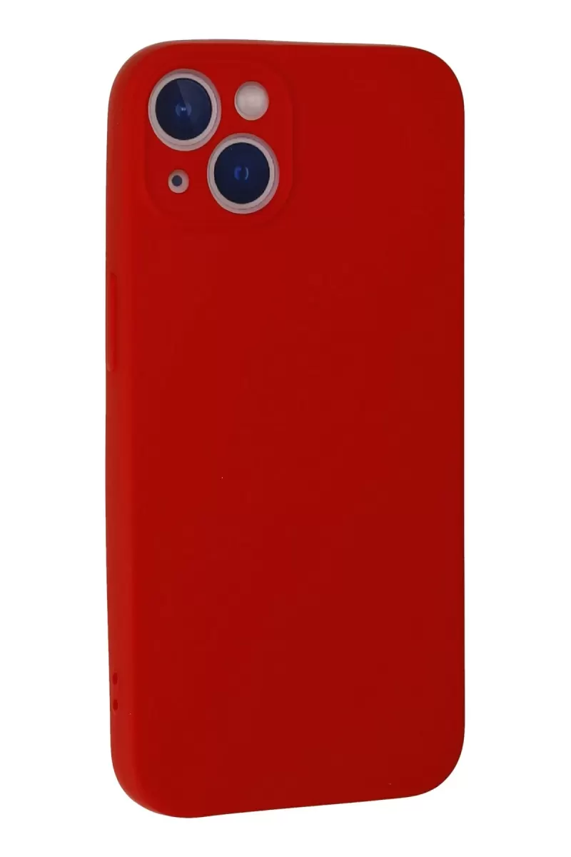 Newface Apple iPhone 13 Mini Kılıf Nano içi Kadife Silikon - Kırmızı