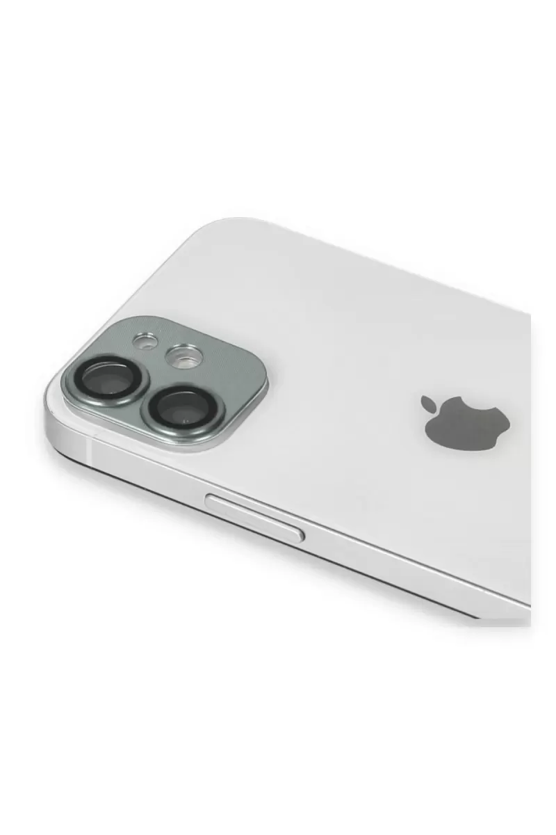 Newface Apple iPhone 11 Pers Alüminyum Kamera Lens - Yeşil