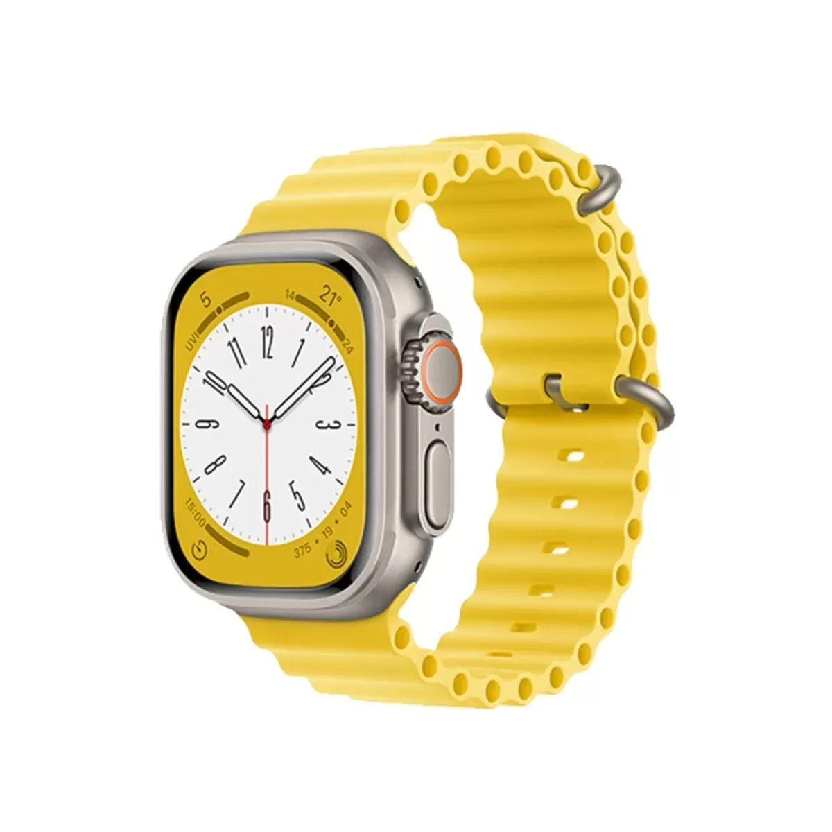Newface Apple Watch 42mm Ocean Kordon - Sarı