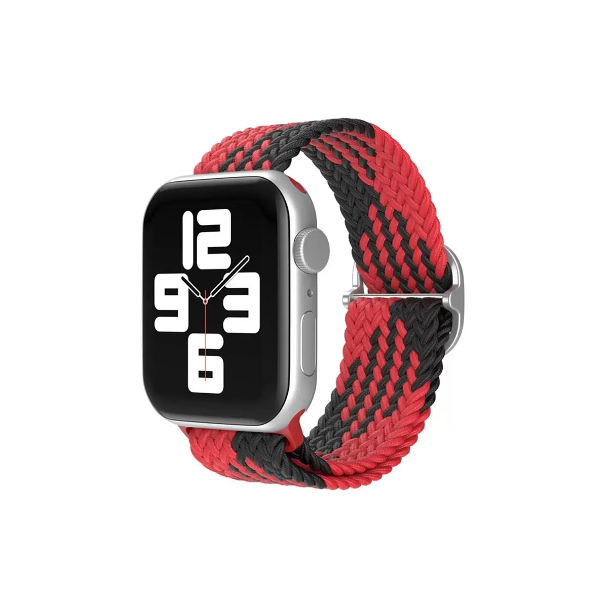Newface Apple Watch 42mm Star Kordon - Kırmızı-Siyah