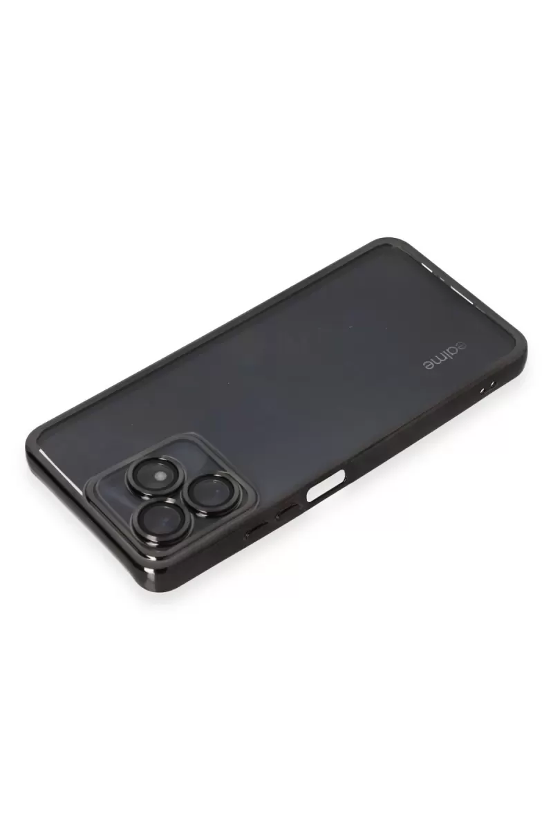Newface Realme C53 Kılıf Razer Lensli Silikon - Siyah
