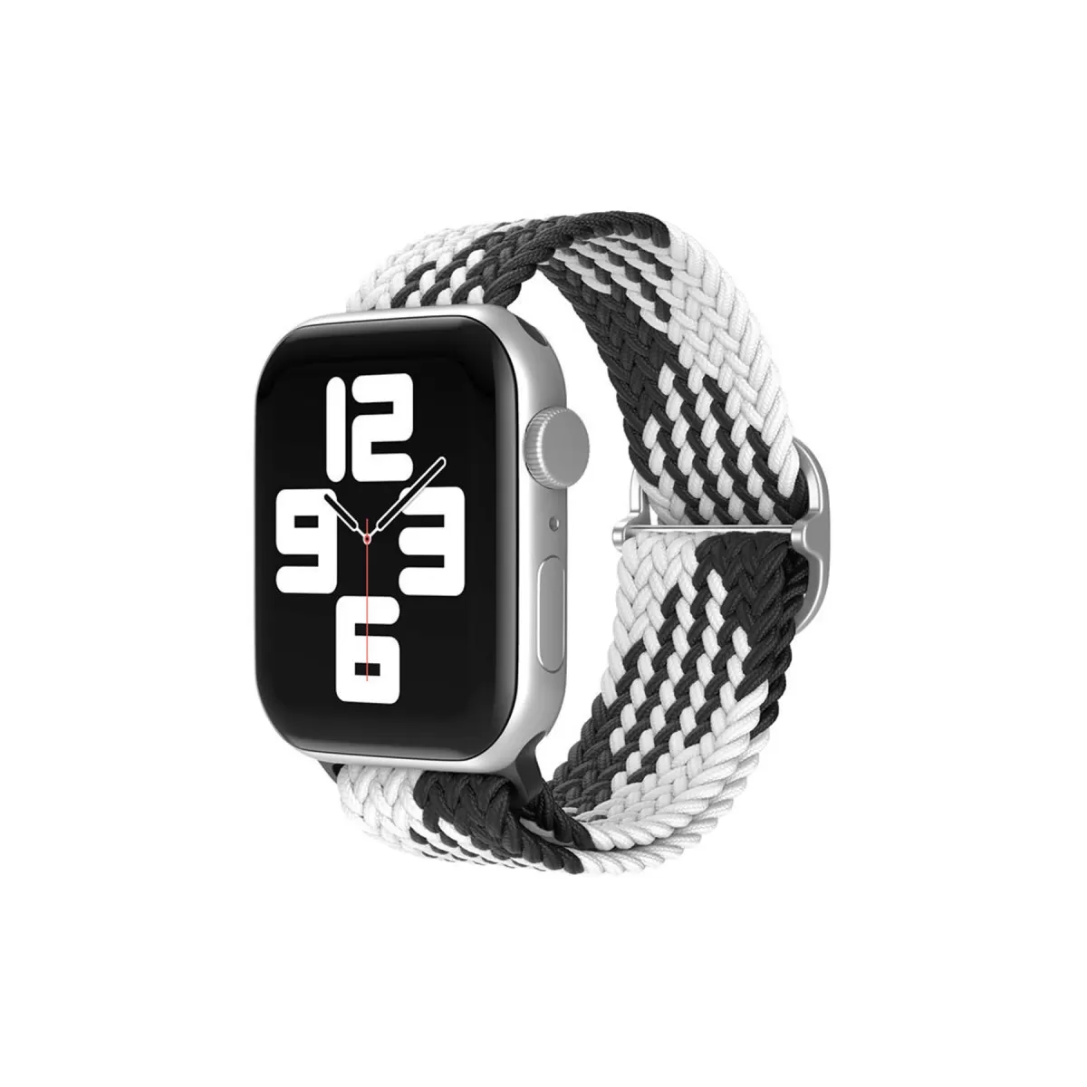 Newface Apple Watch 42mm Star Kordon - Siyah-Beyaz