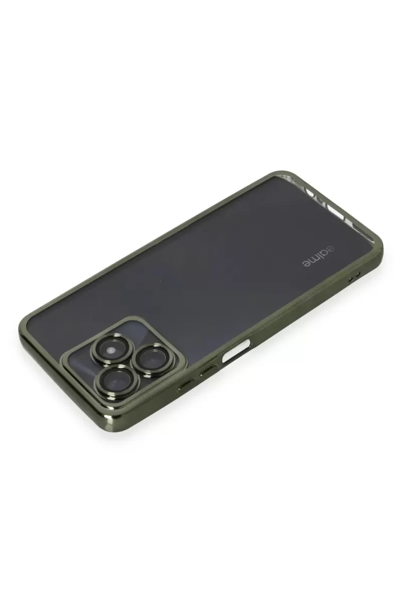 Newface Realme C53 Kılıf Razer Lensli Silikon - Yeşil