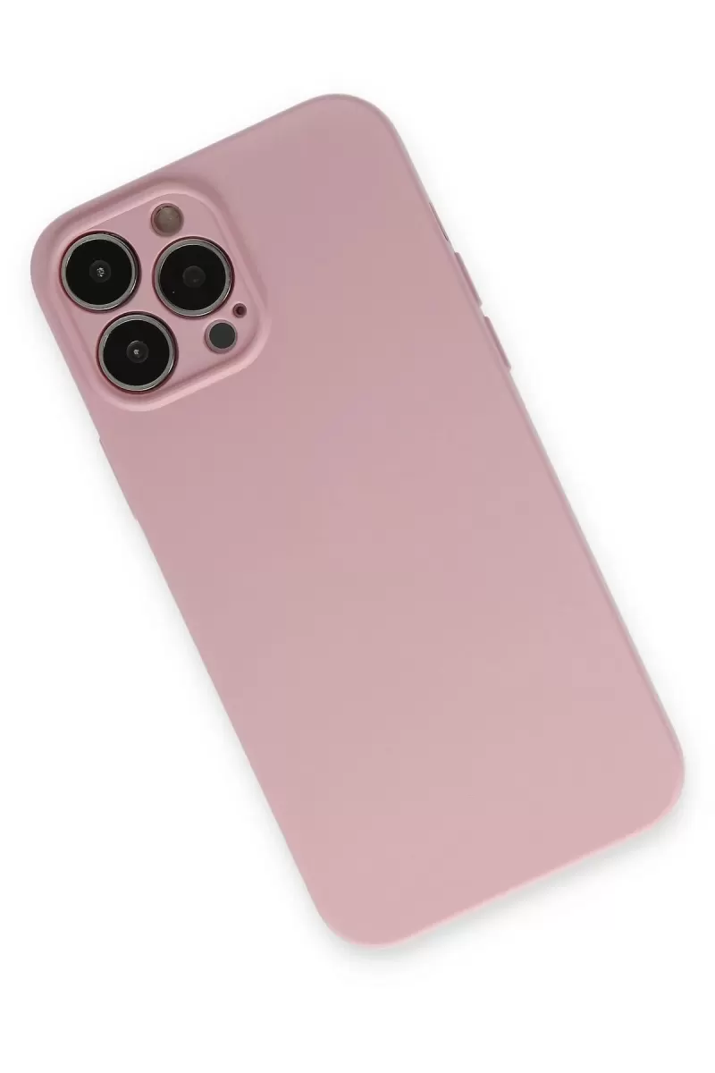 Newface Apple iPhone 13 Pro Kılıf Nano içi Kadife Silikon - Pembe