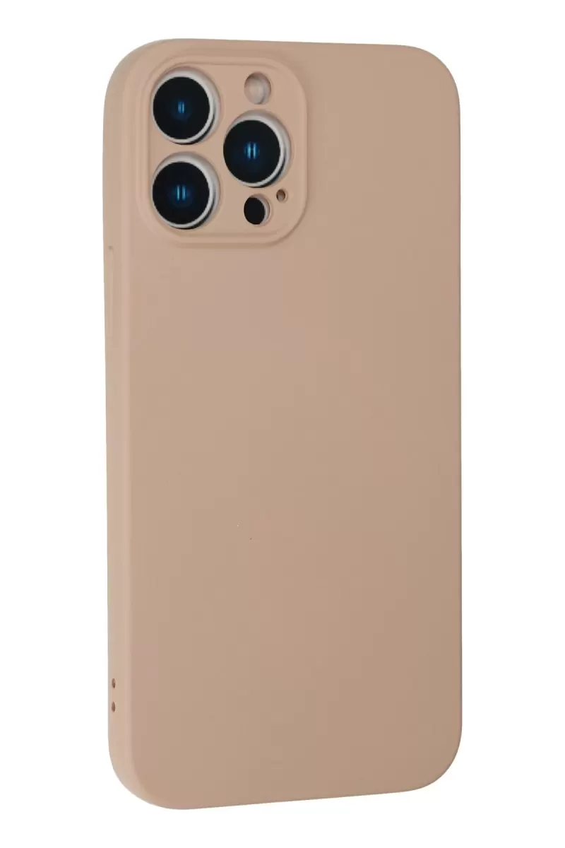 Newface Apple iPhone 13 Pro Kılıf Nano içi Kadife Silikon - Pudra