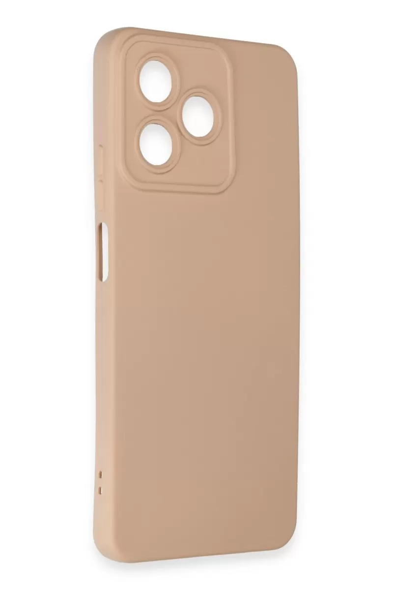 Newface Realme C53 Kılıf Nano içi Kadife Silikon - Pudra