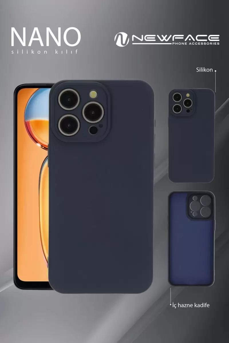 Newface Realme C53 Kılıf Nano içi Kadife Silikon - Pudra
