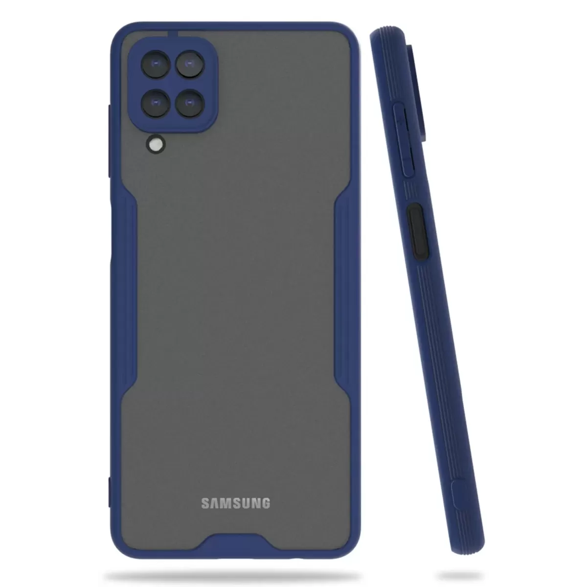 Newface Samsung Galaxy A22 Kılıf Platin Silikon - Lacivert