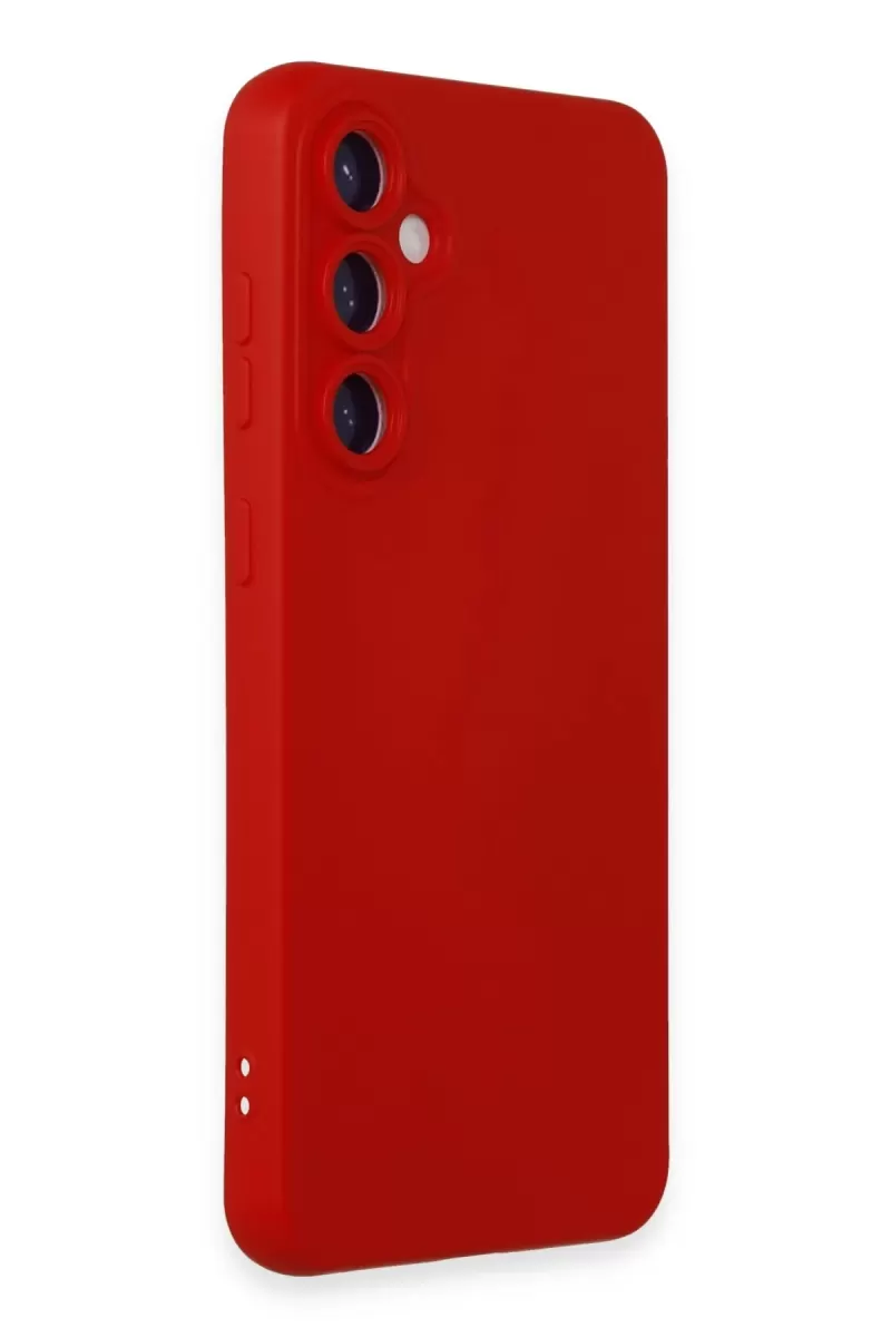 Newface Samsung Galaxy S23 FE Kılıf Nano içi Kadife Silikon - Kırmızı