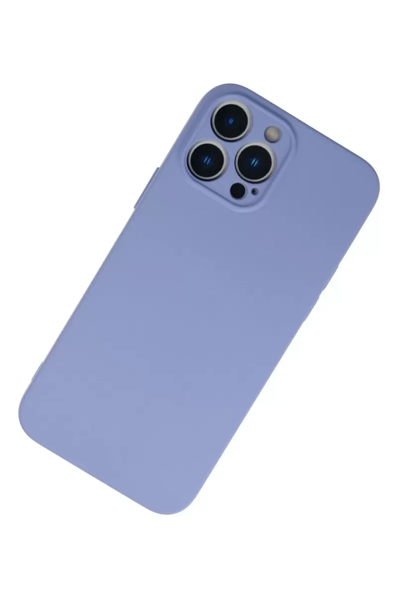 Newface Apple iPhone 13 Pro Max Kılıf Nano içi Kadife Silikon - Lila
