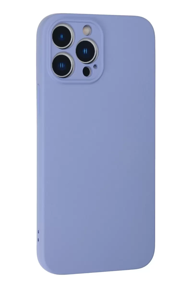 Newface Apple iPhone 13 Pro Max Kılıf Nano içi Kadife Silikon - Lila