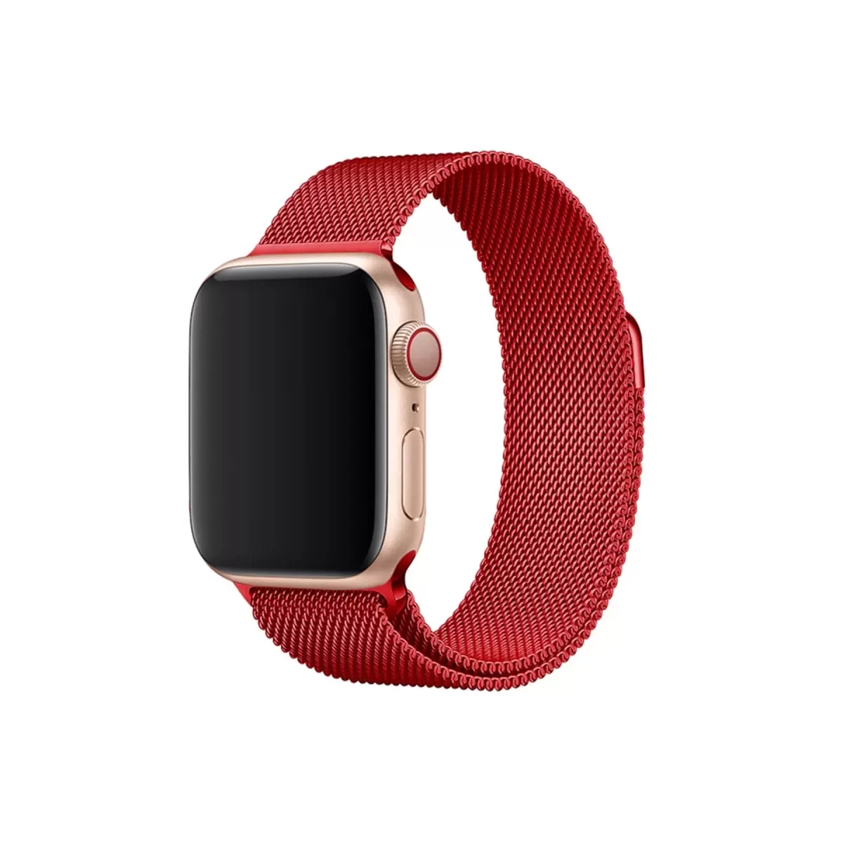 Newface Apple Watch 38mm Metal Mıknatıslı Kordon - Kırmızı
