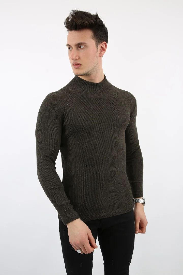 Fitili Likralı Kumaş Erkek Günlük Boğazlı Body