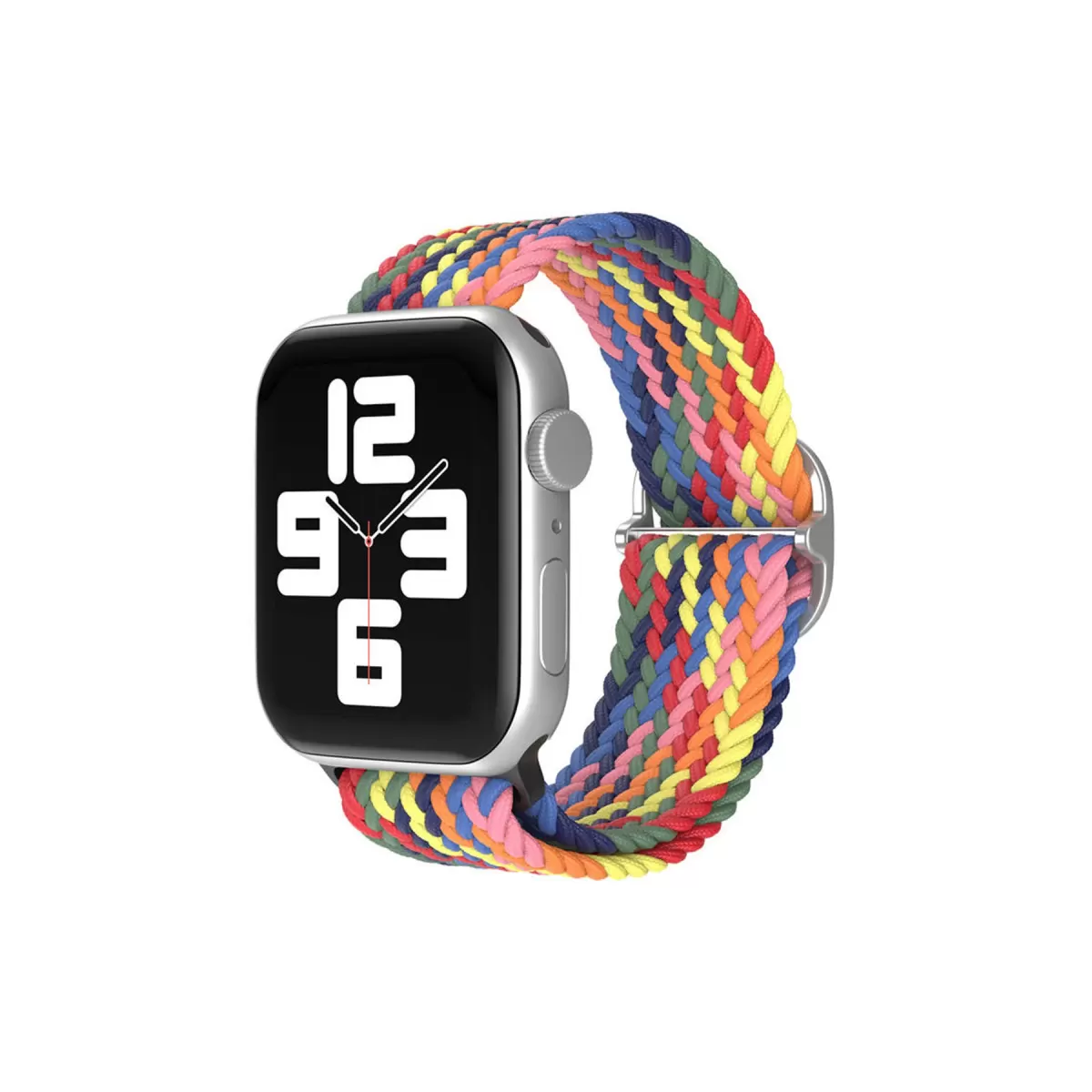 Newface Apple Watch 42mm Star Kordon - Siyah-Kırmızı-Sarı