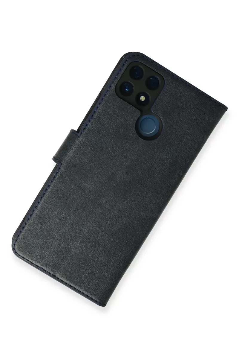 Newface Realme C25 Kılıf Trend S Plus Kapaklı Kılıf - Lacivert