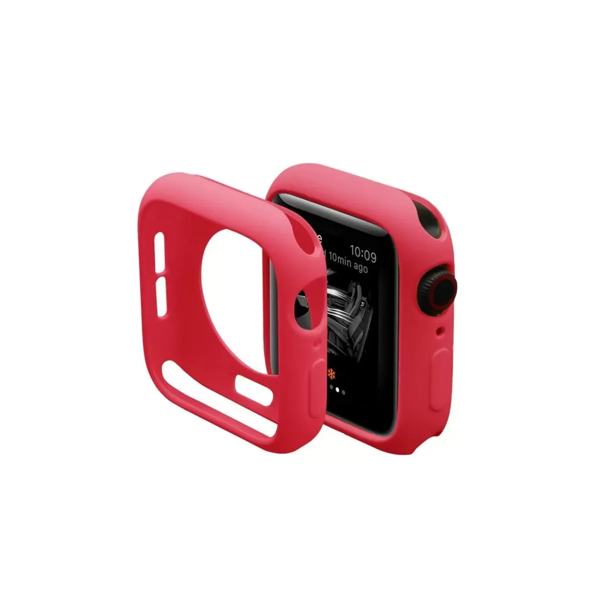 Newface Apple Watch 40mm Silikon Alt Kasa - Kırmızı
