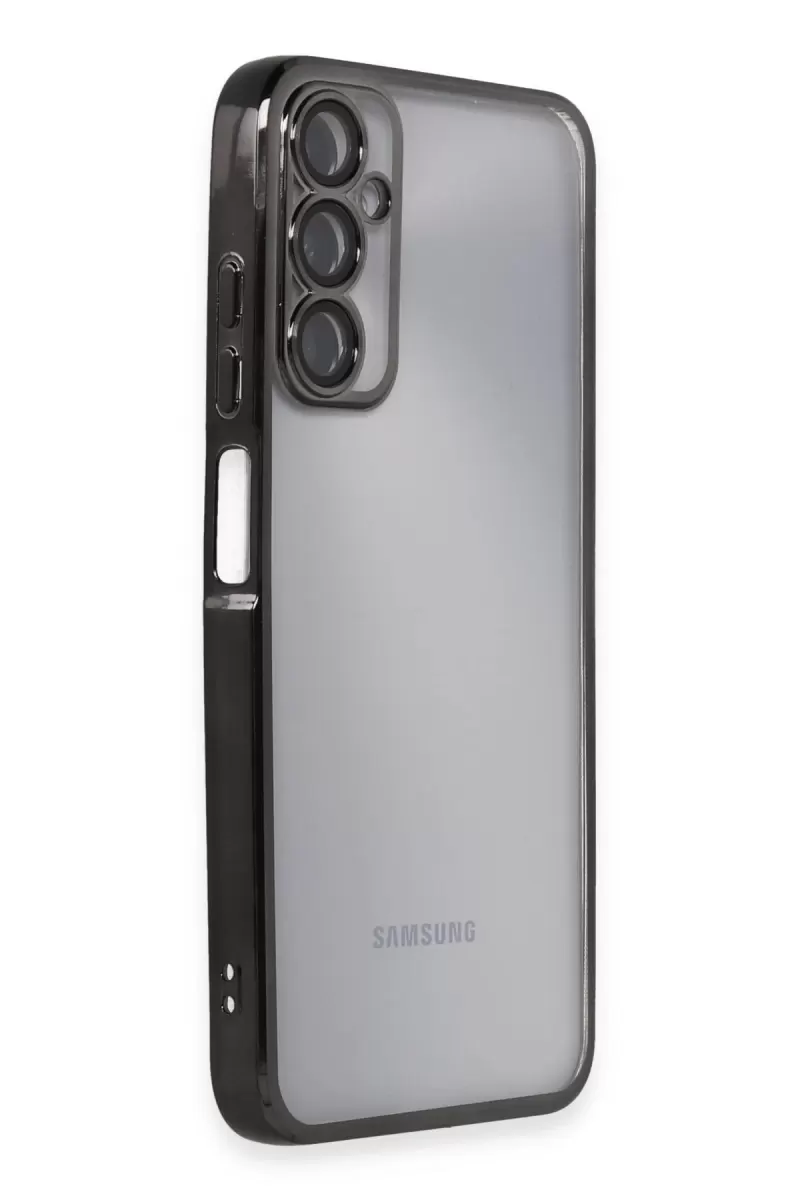 Newface Samsung Galaxy A05S Kılıf Razer Lensli Silikon - Siyah
