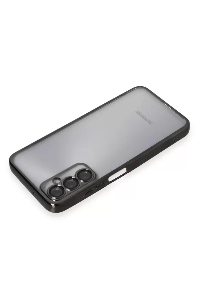 Newface Samsung Galaxy A05S Kılıf Razer Lensli Silikon - Siyah