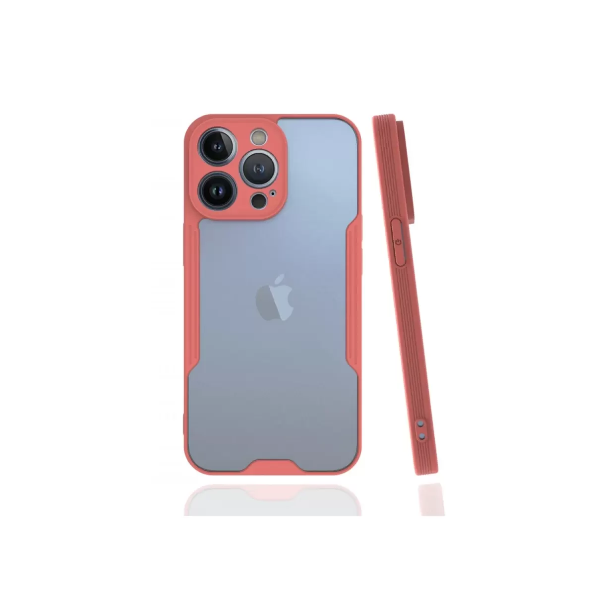 Newface Apple iPhone 13 Pro Kılıf Platin Silikon - Pembe